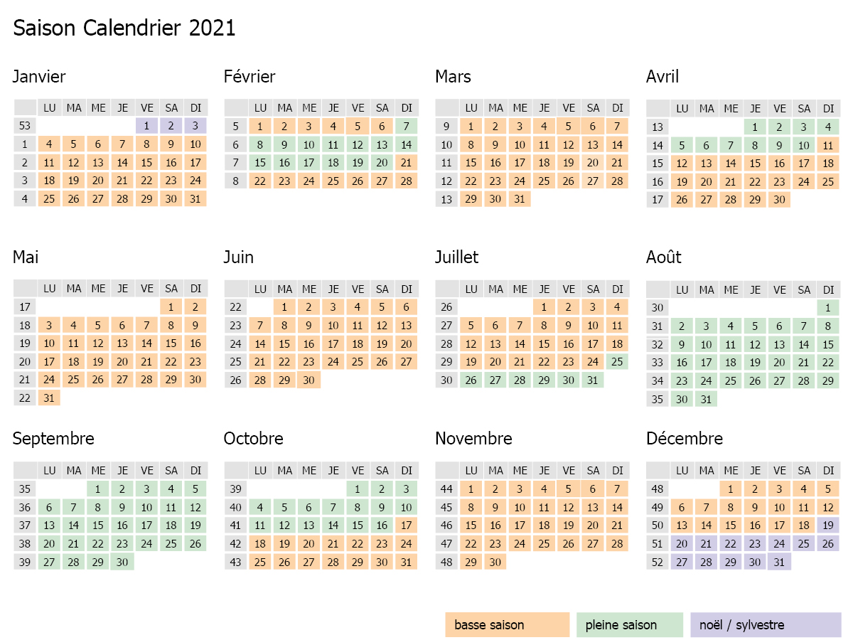 Bergfriend Kalender Saison